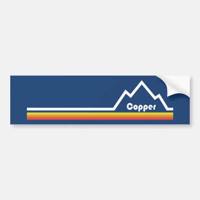 Kupfer Mountain Colorado Autoaufkleber (Vorne)