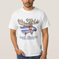 Kupfer Mountain Colorado Elch Sketch-Hemd