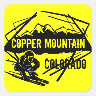Kupfer Mountain Colorado gelbe Aufkleber