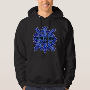 Kupfer Mountain Colorado Schneeflocke Dunkelhuodie Hoodie