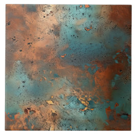 Kupfer Patina Rustikale Keramik Fliese