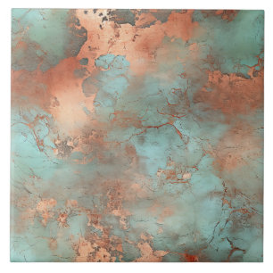Kupfer Patina Rustikale Keramik Fliese