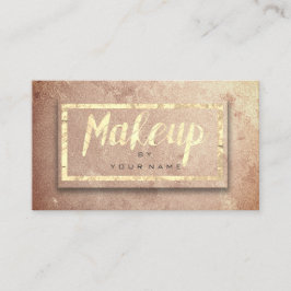Kupfer Rose Gold Blush Schönheit Makeup Artist Gla Visitenkarte