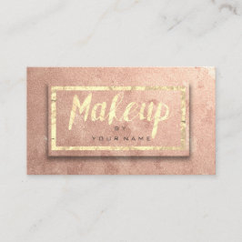 Kupfer-Rose Gold Blush Schönheit Makeup Künstlerze Visitenkarte