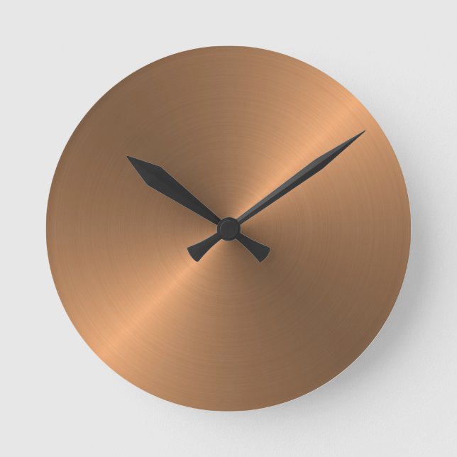 Kupfer Runde Wanduhr (Vorderseite)