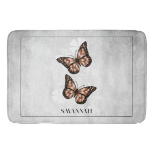 Kupfer-Schmetterling Personalisierte Badematte