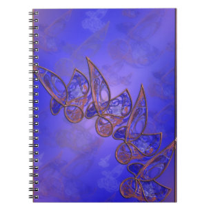 Kupfer-Schmetterlinge-Notebook Notizblock
