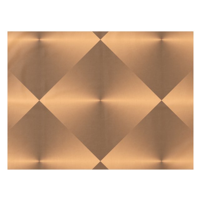 Kupfer-Shine-Diamanten Tischdecke (Vorderseite (Horizontal))