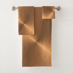 Kupfer-Shine-Winkel Badhandtuch Set
