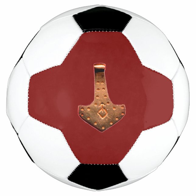 Kupfer Thammer Roter Fußball (Vorderseite)