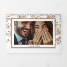 Kupfer-Toile, dreiteilige Hochzeit