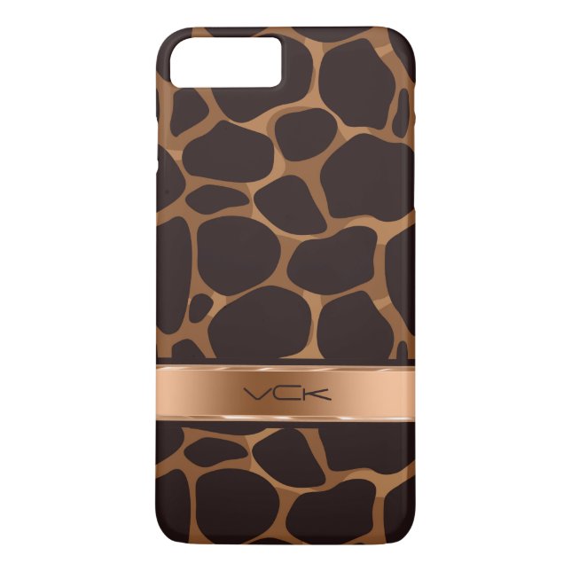 Kupfer-Töne Leopard-Tierdruck Case-Mate iPhone Hülle (Rückseite)