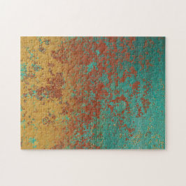 Kupfer Türkis Blau Orangenbraun Textur