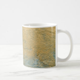 Kupfer Türkis Faux Finish Kaffeetasse
