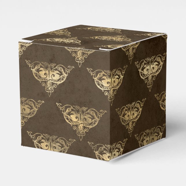 Kupfer und Golddrache Geschenkschachtel (Vorderseite)