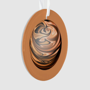Kupfer und schwarz gefärbter Marmor Ornament