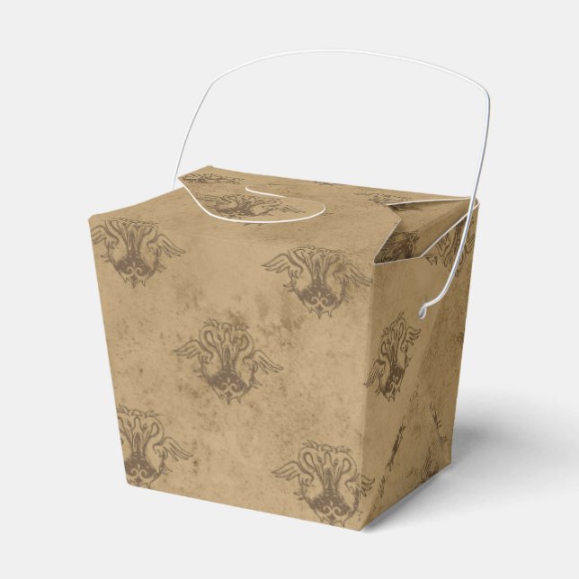 Kupfer und Vintager Golddrache Geschenkschachtel (Vorderseite)
