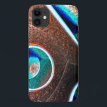 Kupferblau Case-Mate iPhone Hülle<br><div class="desc">Abstrakte Digitalkunst ähnelt einer glänzenden 3D-Oberfläche aus Kupfer mit Löchern,  die in ein azurblaues Flugzeug der Existenz hinabgebohrt werden...  Oder so etwas. Lass dir,  du schläfst..</div>