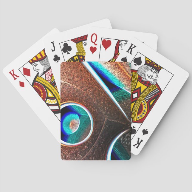 Kupferblau Spielkarten (Rückseite)