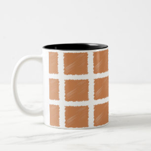 Kupferbraun-Sketch Zweifarbige Tasse