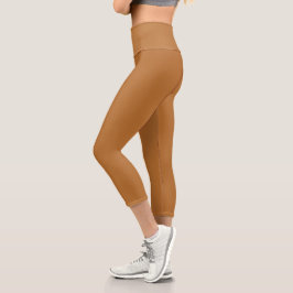 Kupferfestfarbe | Classic | elegant Capri Leggings