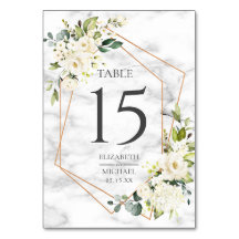 Kupfergeometrisches Marmor-Hochzeit