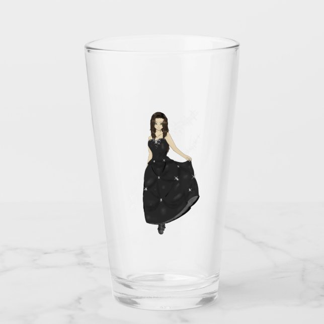 Kupferglas-Tasse Glas (Vorderseite)