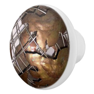 Kupferglobe Keramikknauf