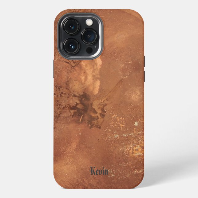 Kupferhintergrund iPhone 13 Pro Max Hülle (Rückseite)