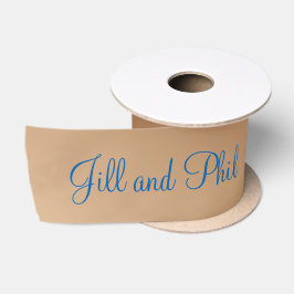 Kupferhochzeitmonogramm Satinband
