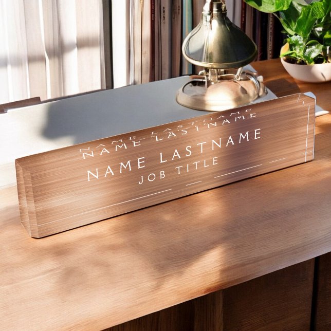 Kupfermetallfolie Modernes Geschäft Namensplakette (Von Creator hochgeladen)