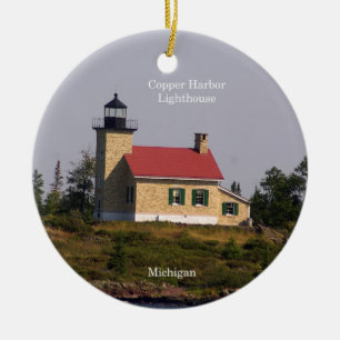 Kupferne Hafen-Leuchtturmkreisverzierung Keramik Ornament
