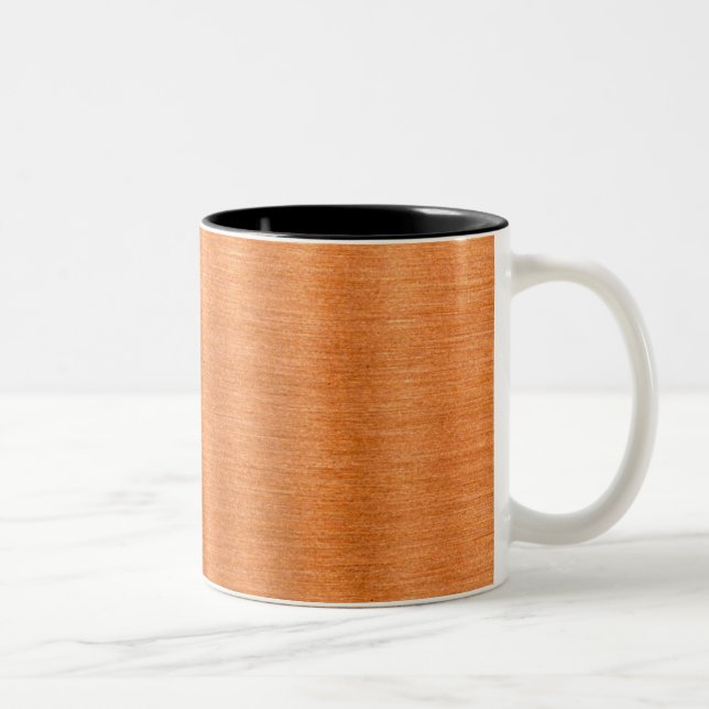 Kupferner gewellter zweifarbige tasse (Rechts)