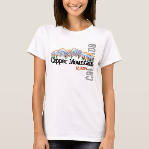 Kupfernes Gebirgscolorado-Aufzugt-stück T-Shirt