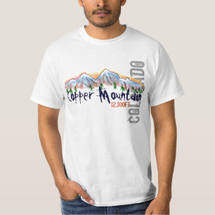Kupfernes Gebirgscolorado-Aufzugwertt-stück T-Shirt