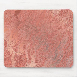 Kupfernes Rosen-Goldkorallenroter Stein erröten Mousepad