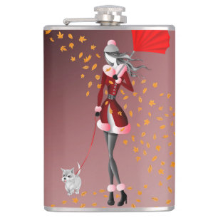 Kupferrain Red Hip Flask Flachmann