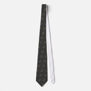 Kupferringe auf Graphit Zazzle Krawatte
