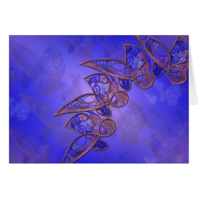 Kupferschmetterkarte (Vorderseite (Horizontal))