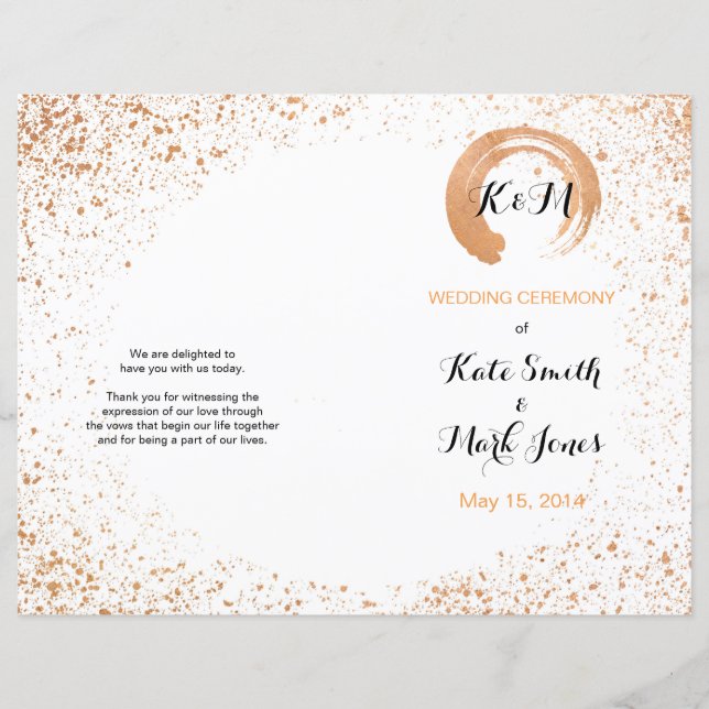 Kupfersprühzeremonie (Vorderseite)