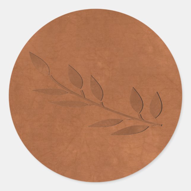 Kupfersticker Runder Aufkleber (Vorderseite)