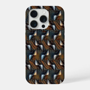 Kupferwellen Abstrakte geometrische Flussmuster 13 iPhone 15 Pro Hülle