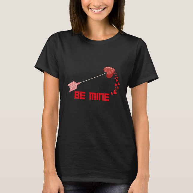 Kupid Heart Arrow be mine T-Shirt (Vorderseite)