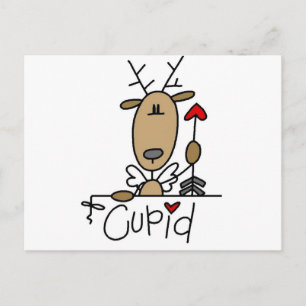 Kupid-Rentier-Tshirts und Geschenke Postkarte