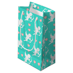 Kupiden und Herz Türkis Kleine Geschenktüte