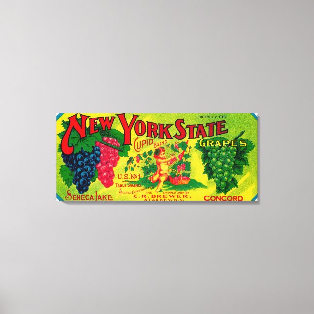 Kupider TraubensiegelStarkey, NY Leinwanddruck (Vorderseite)