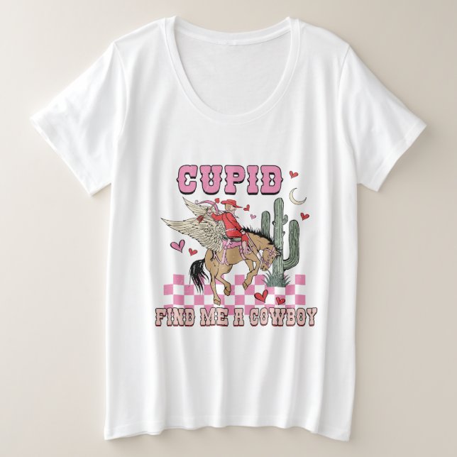 Kupie findet mich als Cowboy Women Große Größe T-Shirt (Design vorne)