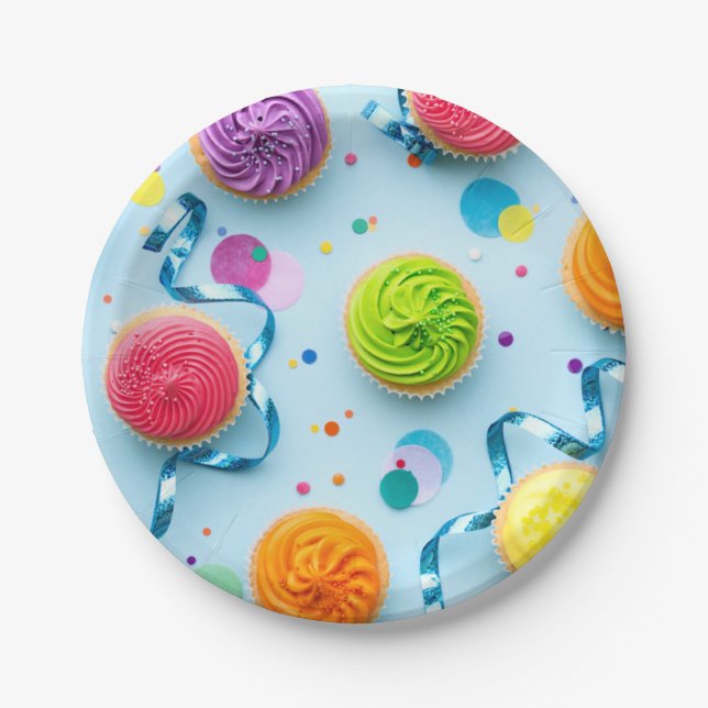 Kupkebuchtpapier Pappteller (Vorderseite)