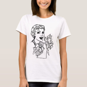 Kupon-Geld-Dame - addieren Sie Ihren Text T-Shirt