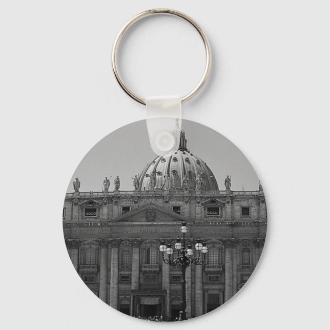 Kuppel der Basilika St Peters Rom Schlüsselanhänger (Vorderseite)